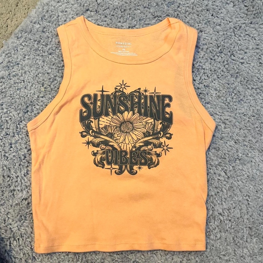 Wonder Nation Orange Sunshine Tank Top